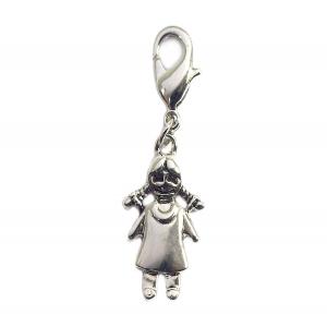 Lobster clasp girl 12x18mm